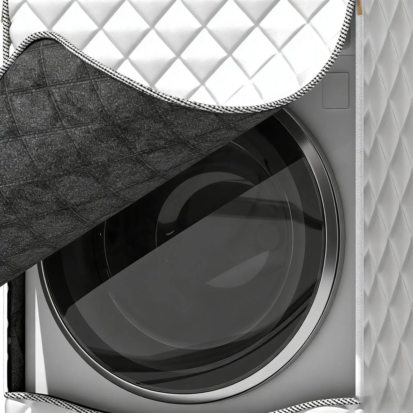 

Washer Dryer Cover Waterproof Insulated Protector Washing Machine Cover Front Load for Top Load Appliances Home Outdoor Bathroom