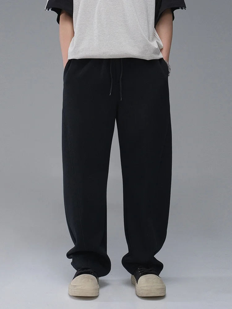 

Мужские спортивные брюки свободного кроя в американском стиле ретро, брюки Harlan Sle с толчками, длинные прямые повседневные спортивные штаны