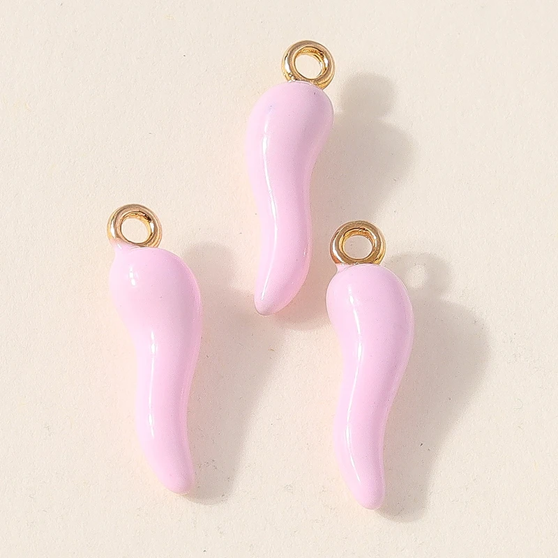 10 Stück niedliche, gemischte Anhänger in Form von Lebensmitteln (Pfeffer, Banane) aus Harz für die Schmuckherstellung, Ohrringe, Halsketten, Armbänder, DIY-Bastelarbeiten und Accessoires. – Detail 11