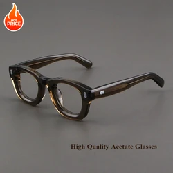 2025 Glasses Frame Men High Quality Thick Acetate Square Brand Handmade Women Prescription Eyeglass Support Photochromic Lenses