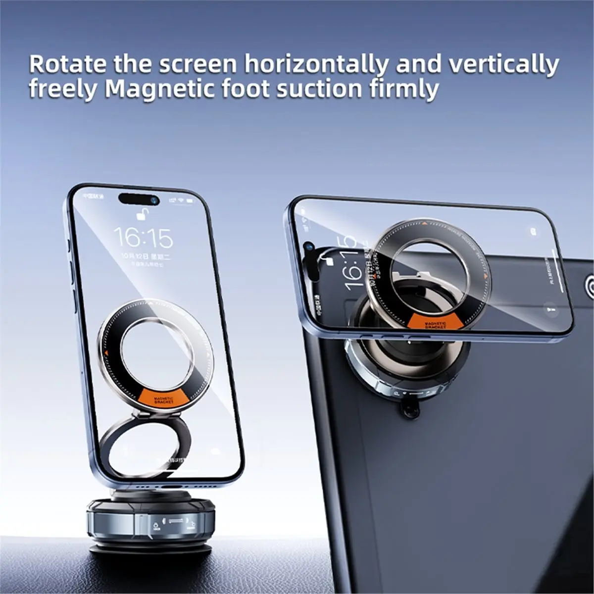 fitfit Car Mount Vacuum Magnetic Holder Foldable Strong Suction Stand Cell Phone Holders for Car Home Travel