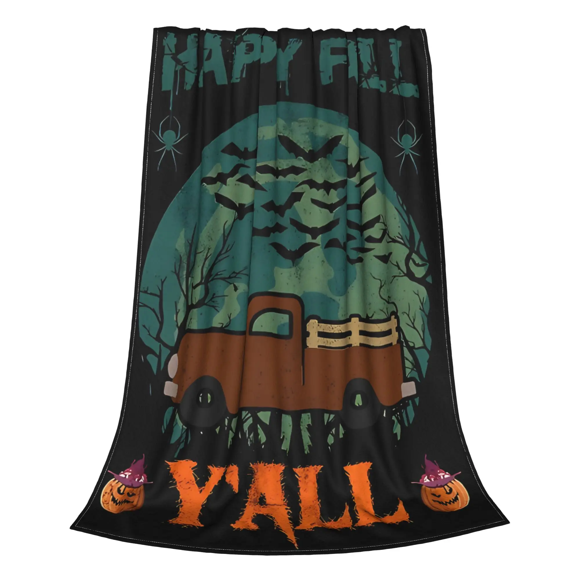 1PC Happy Fall Yall  Blanket Throw Super Cosy Plush Living Room Sofa