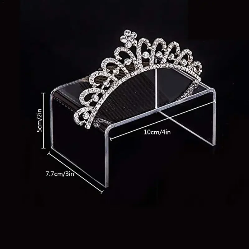 10pcs Clear Acrylic Display Stand Jewelry Display Stand Doll Storage Rack Store Marketing Display Toy Figurines