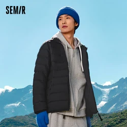 Jaqueta semir masculina, casaco à prova de vento, impermeável, quente, na moda, inverno, novo, 2023