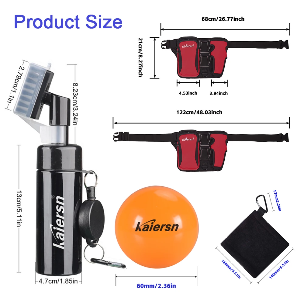 حقيبة خصر كاييرز بارك جولف، حقيبة خصر رياضية خفيفة الوزن مع مشبك كرة مزدوجة، كرة بارك تأتي مع مناشف تنظيف وزجاجة مياه #6