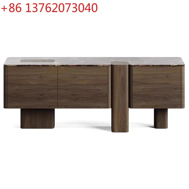 

Итальянский минималистичный буфет из массива дерева для столовой, декоративный шкаф для хранения, элитный шкаф для прихожей/гостиной