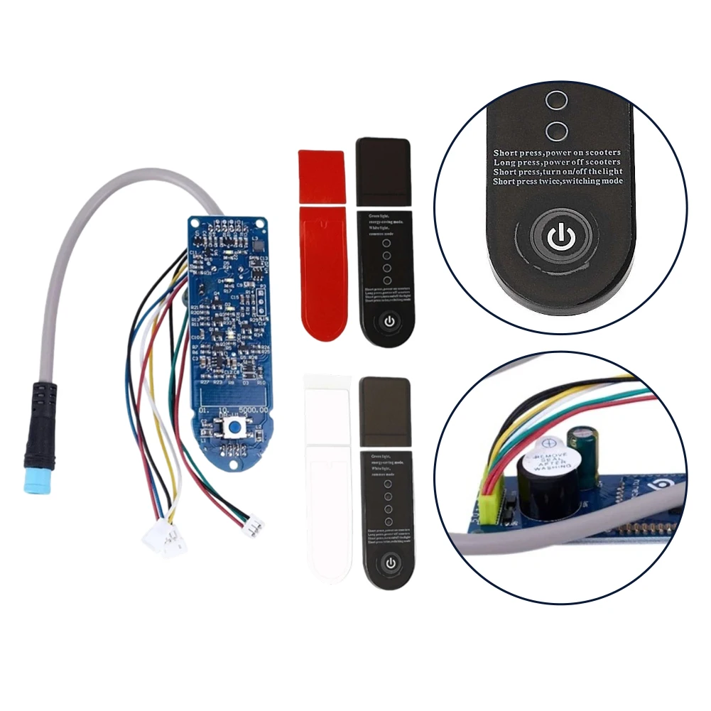For For M365 Electric Scooter Dashboard LED Display Panel Switch Cover Circuit Board Instrument Case Upgrade Replacement Parts A