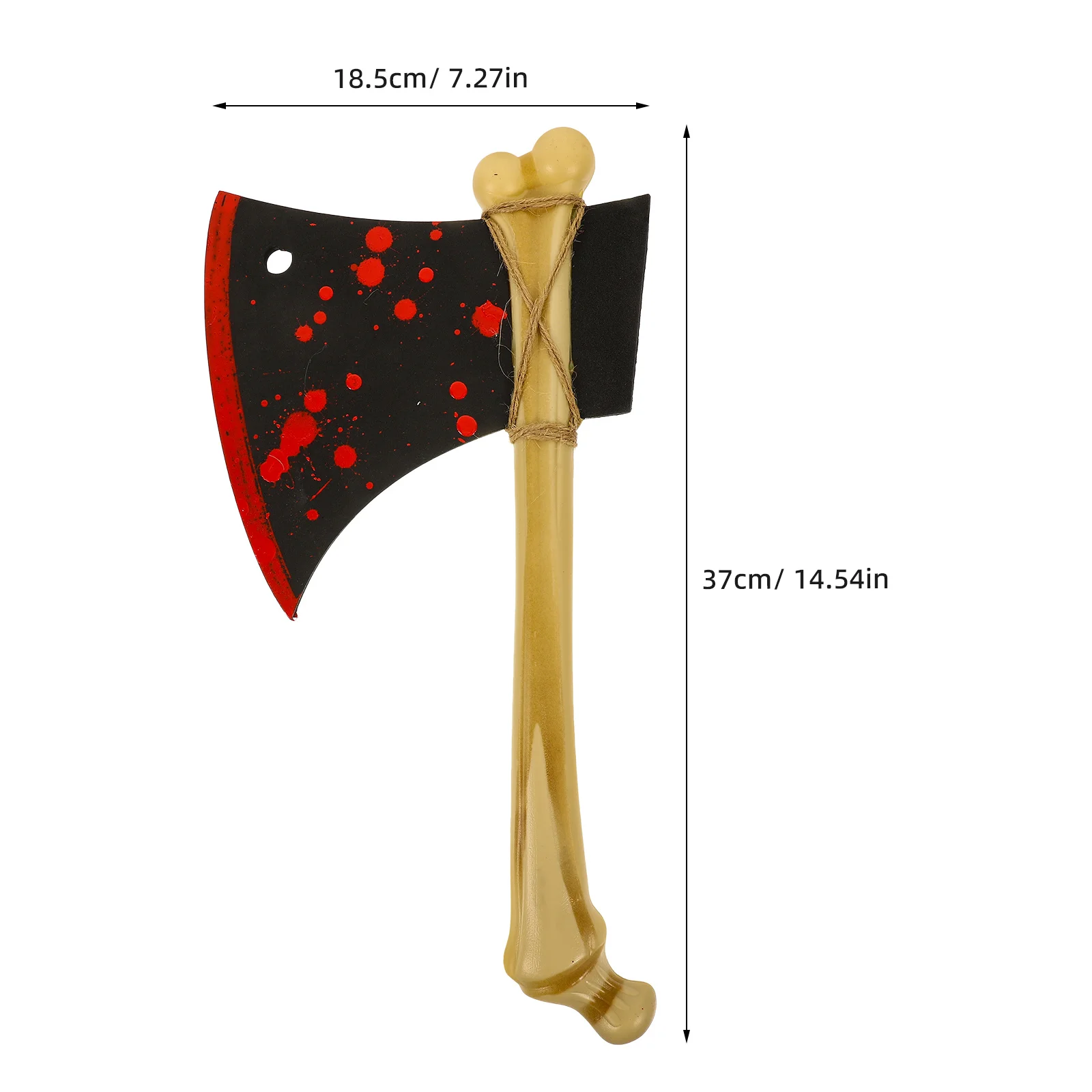 Accessoire de hache d'halloween, accessoire de Cosplay réaliste, artisanat exquis, détails fins, sûr pour les fêtes, maisons hantées, arrière-plans de scène