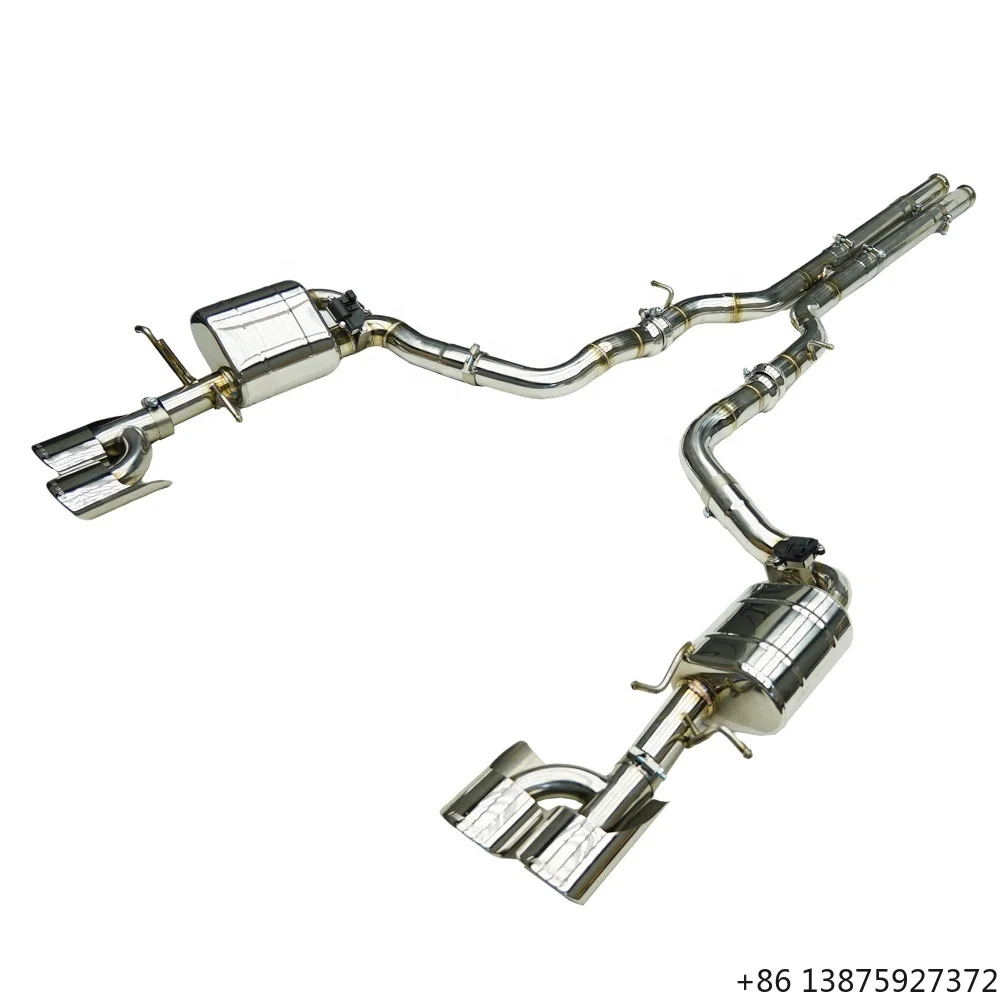 

Электронная выхлопная система JYD из нержавеющей стали с клапаном для C63 W204 6.2L 2012-2016, полная выхлопная система Catback