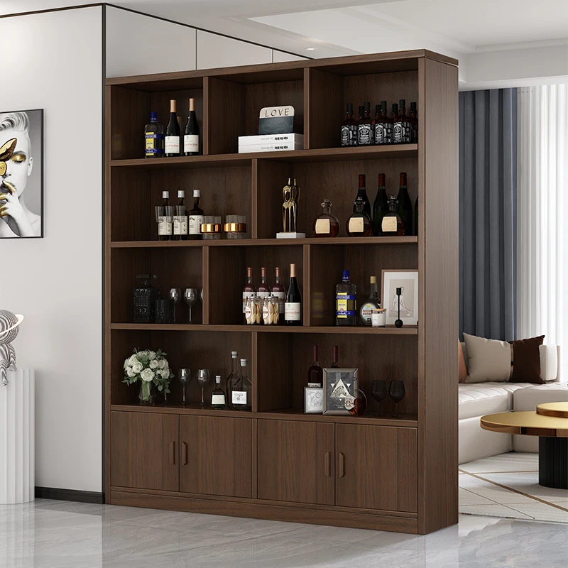 Designer Shelves Bar Cabinet Mobile Storage Restaurant Wine Cabinet Display Partitions Whiskey Placards Ouverts Club Furniture