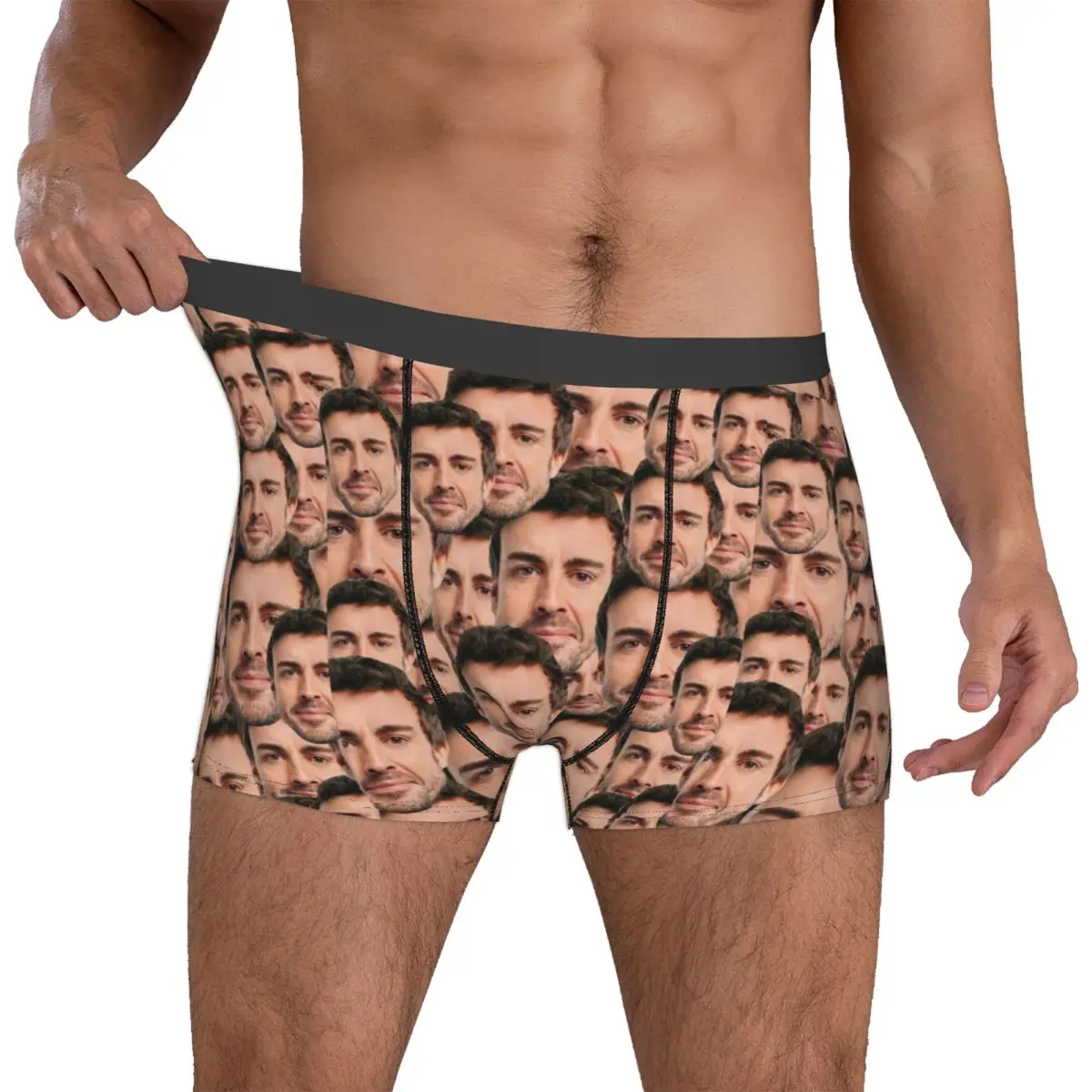 Fernando Alonso Head Accessories Boxers Shorts Novelty Underwear Meme Boxer Pants Gag Gift For Men