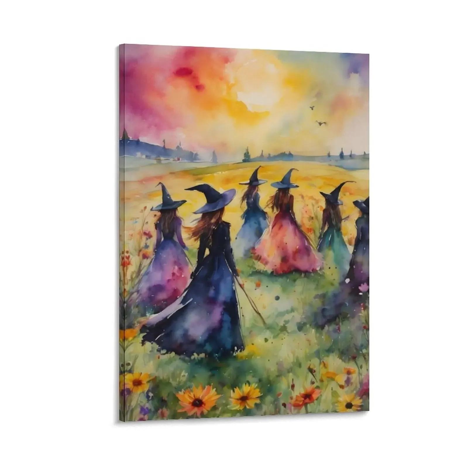 

Midsummer Witches Gather by Lyra O'Brien Canvas Painting interior paintings paintings wall decor home decoration accessories
