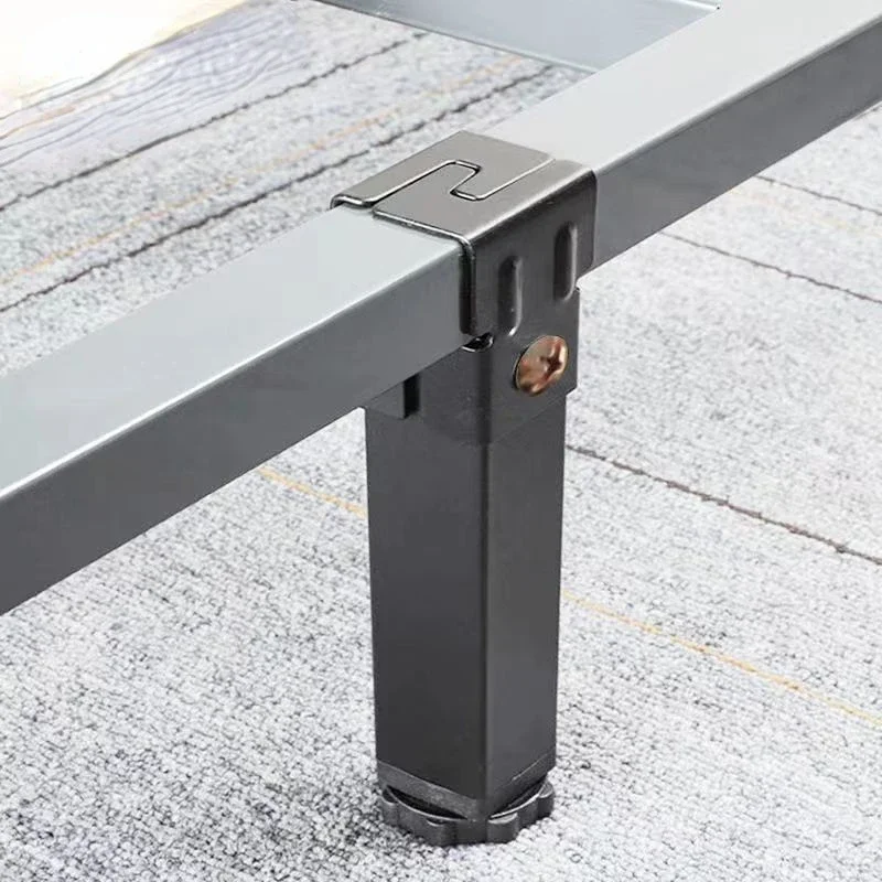 

Adjustable Height Clamp Tube Leg Metal Square Bed Riser Table Legs for Tatami Bed Frame Fixed Support Foot Screw Hardware