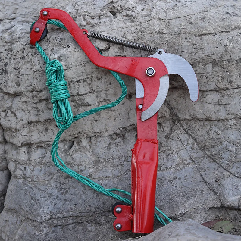 High Altitude Cutting Black Belt Pulley Fruit Branch Cutting Belt Clip Fruit Picking High Branch Scissors