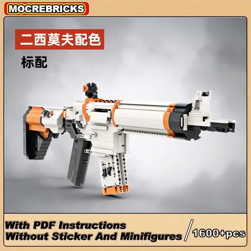 Zabawki techniczne Pistolet M4A4 Wojskowy karabin snajperski Model MOC Zestawy klocków do budowania Pistolet Broń Klocki Zabawki Prezenty świąteczne dla dzieci i dorosłych