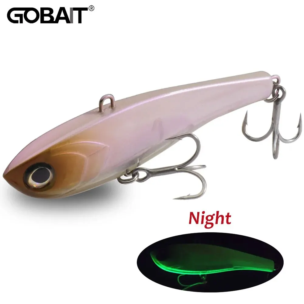 GOBAIT VIBRATION Pitch VIB 34.5g 9cm Sinking Pencil Lure Casting Fishing Bass Pesca Swimbait Hook Spinner Popper Silicone Bait