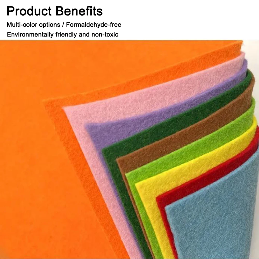 3mmThick Hardfelt Sheet 20x30cm or 30x30cm Non-Woven Fabrics DIY Craft Supplies For Girls Handmade Needlework Felt Accessories