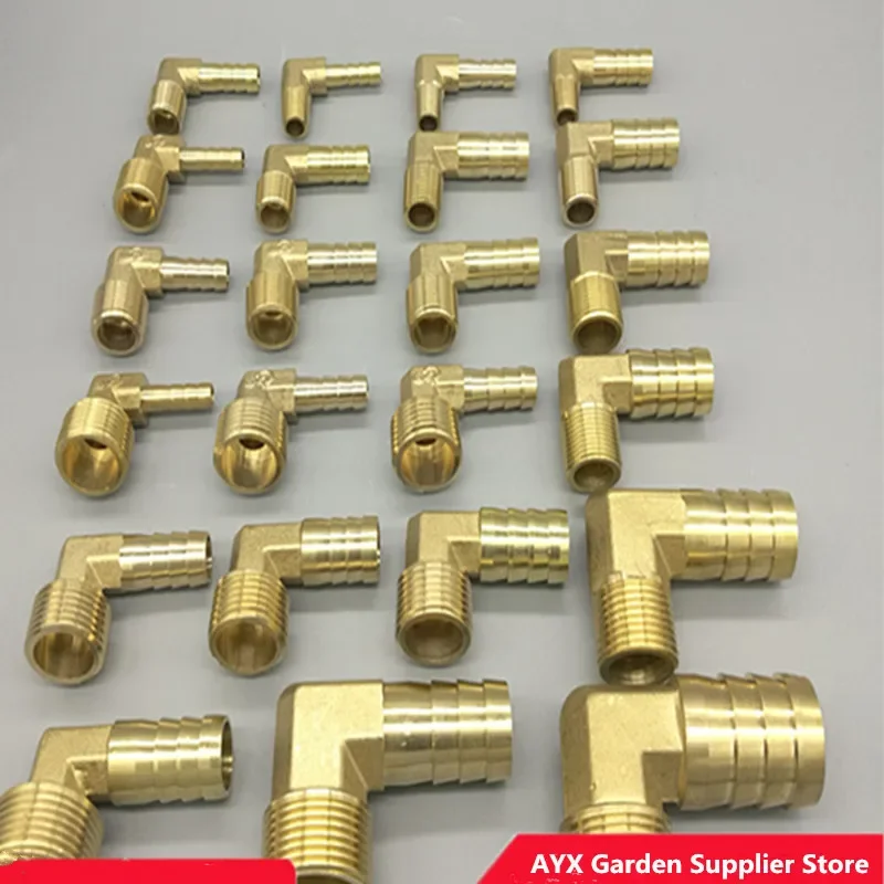 Brass Hose Barb Fitting Elbow 6mm 8mm 10mm 12mm 16mm To 1/4 1/8 1/2 3/8