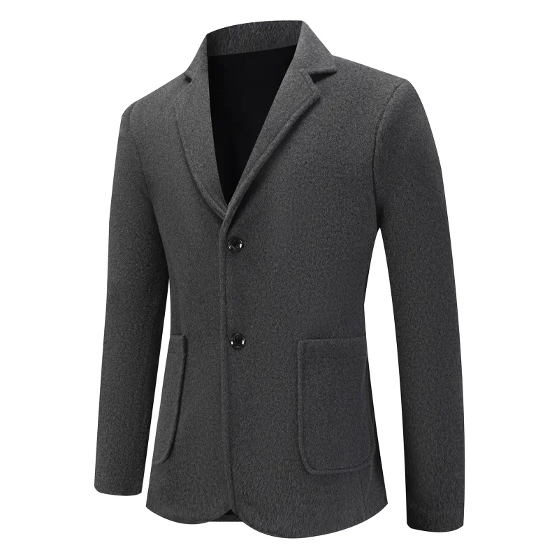 

Men's spring and autumn casual fashion trends elegant top turn lapel collar suit jacket