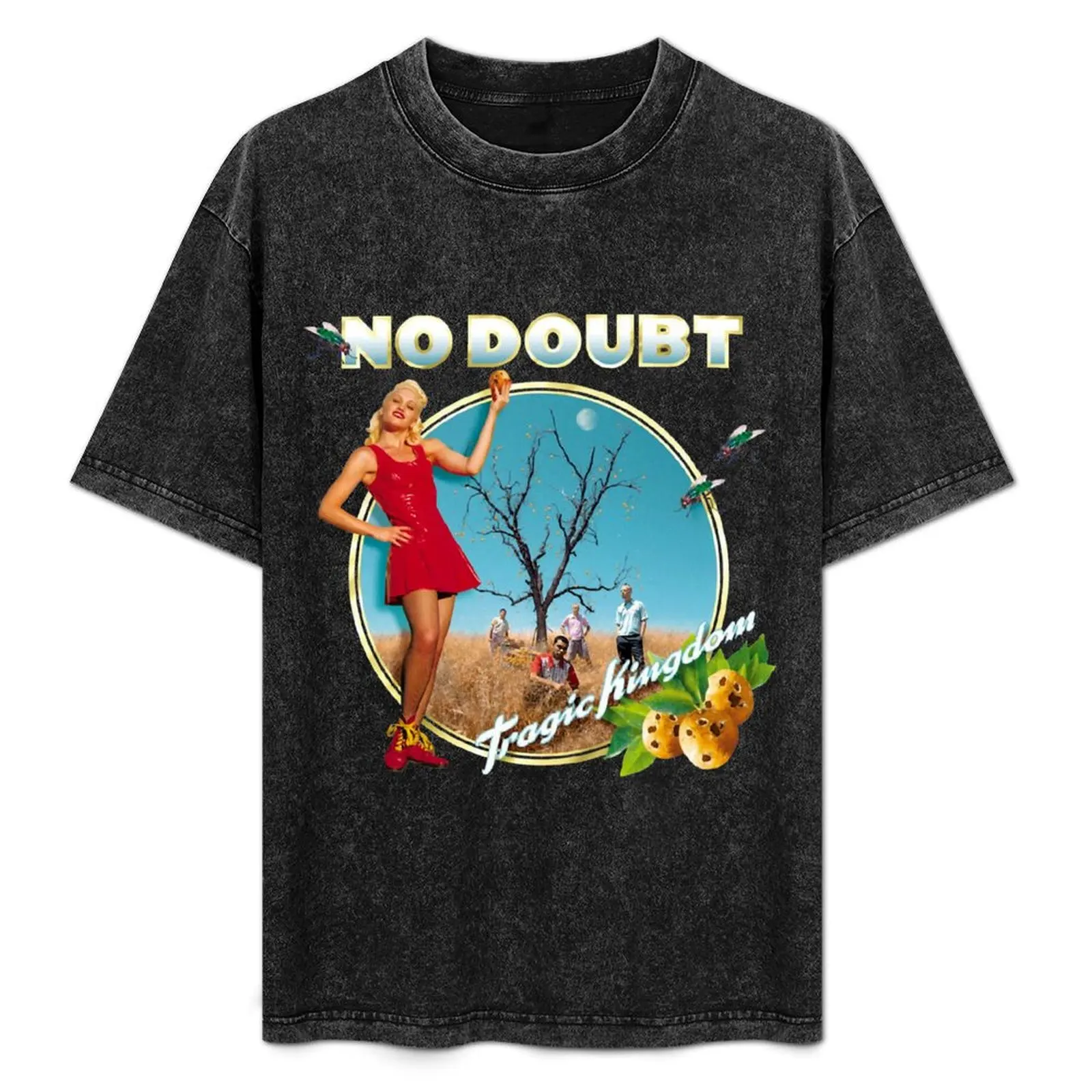 

Music Vintage No Doubt Band Tragic KingdomChristmas T-Shirt Graphic Print Short Sleeve T-Shirt