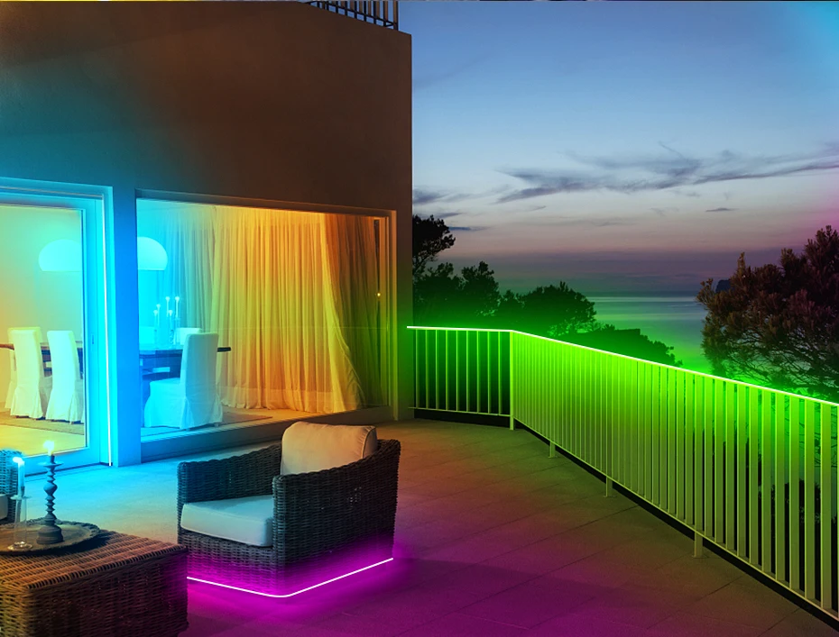 220V EU Led Strip Light RGB 4Pin 5050 Super Bright Flexible Tape IP67 Waterproof 1m-50M 60LEDs/M with 1500W IR Remote Control