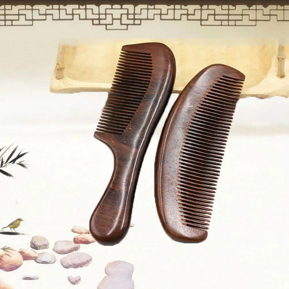 Wooden Salon Waist Fragrance Anti Static Long Wide Natural Tools Home Comb Massage Detangle Tooth Women Hair Sandalwood O1E5