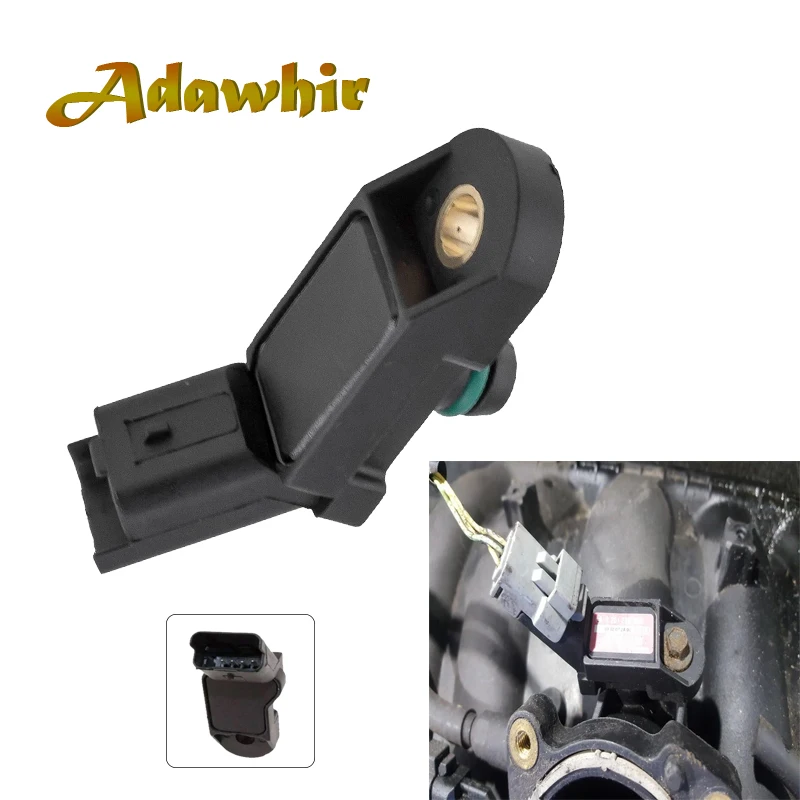 Sensor MAP 9639418980, Sensor de Presión de Sobrealimentación para Lancia Phedra, Fiat Ulysse, Peugeot, Citroën