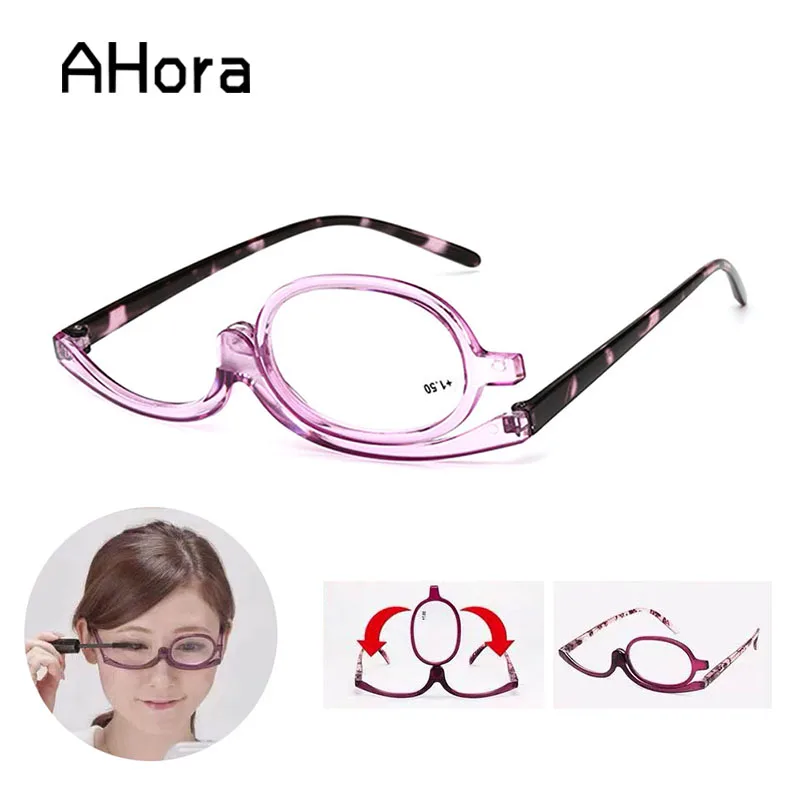 Ahora Ultralight Makeup Presbyopic Reading Glasses for Women Fashion Rotatable Presbyopia Eyeglasses +1.0 +1.5 +2.0 +2.5 +3.0