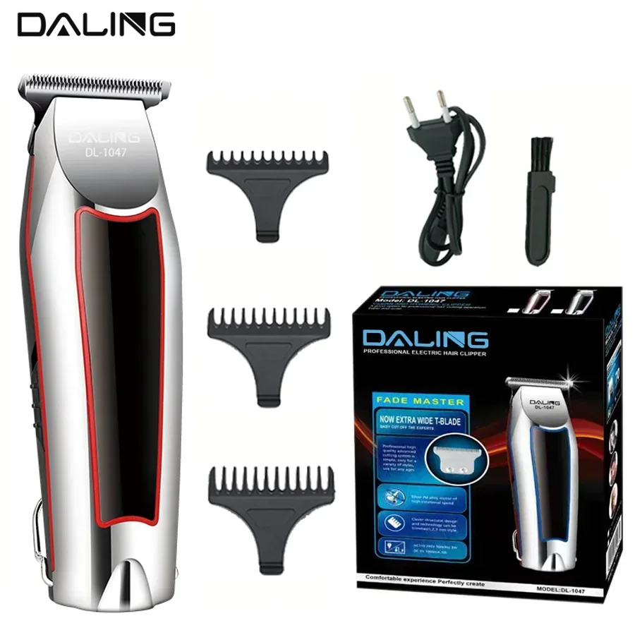 DALING DL-1047 Portable Rechargeable Electric Hair Clipper Professional Men's Cordless Electric Hair Clipper