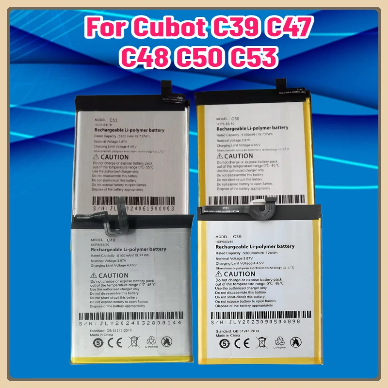 

Battery for Cubot C39 C47 C48 C50 C53 for A10 X70 P60 Mobile Phone Battery
