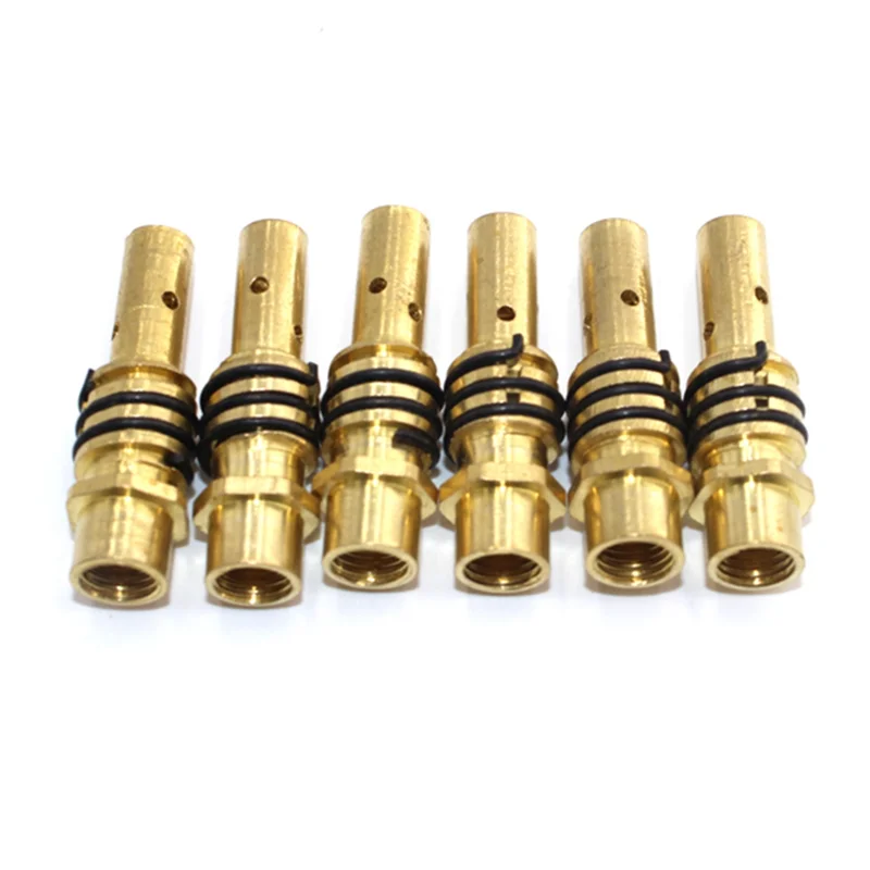 ABLN-24PCS consumibles de soplete de soldadura 15AK soporte de punta de boquilla de Gas de soplete MIG de 15AK accesorios de repuesto de soplete de soldadura MIG