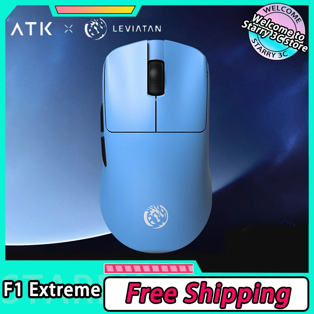 ATK Blazing Sky F1 Leviatan Mouse Two Mode Wireless Accessories laptop Mouse 8K Polling Rate Lightweight Office Game Mice Custom