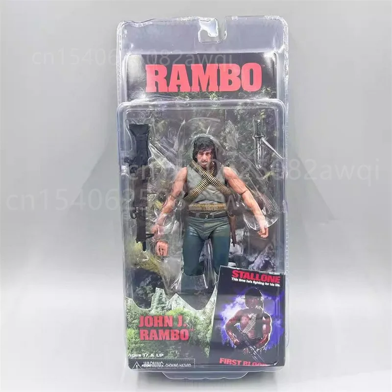 NECA Figur First Blood John J Rambon Drake Ultimate Edition PVC Action Figure Sammlung Modell Spielzeug 17 cm Geburtstag Weihnachten Geschenk – Detail 1