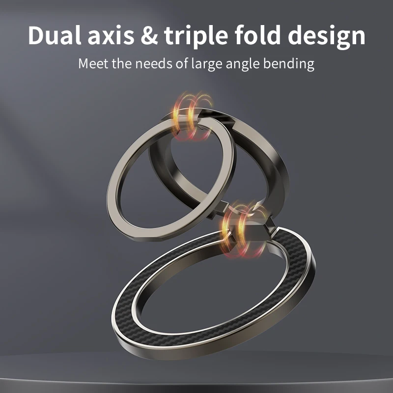 Magnetyczny uchwyt pierścieniowy na telefon MagSafe - przenośny składany stojak na telefon, akcesoria do telefonów, wspornik podtrzymujący