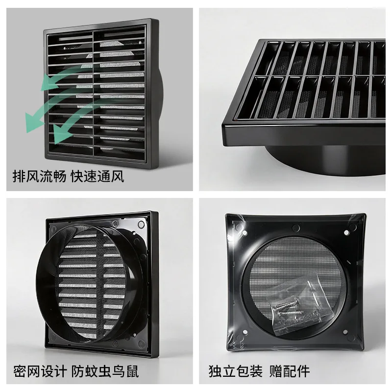 Efficient Ventilation Grille Durable PP Material Suitable For Wall Or Ceiling Openings Vermin And Rodent Protection White