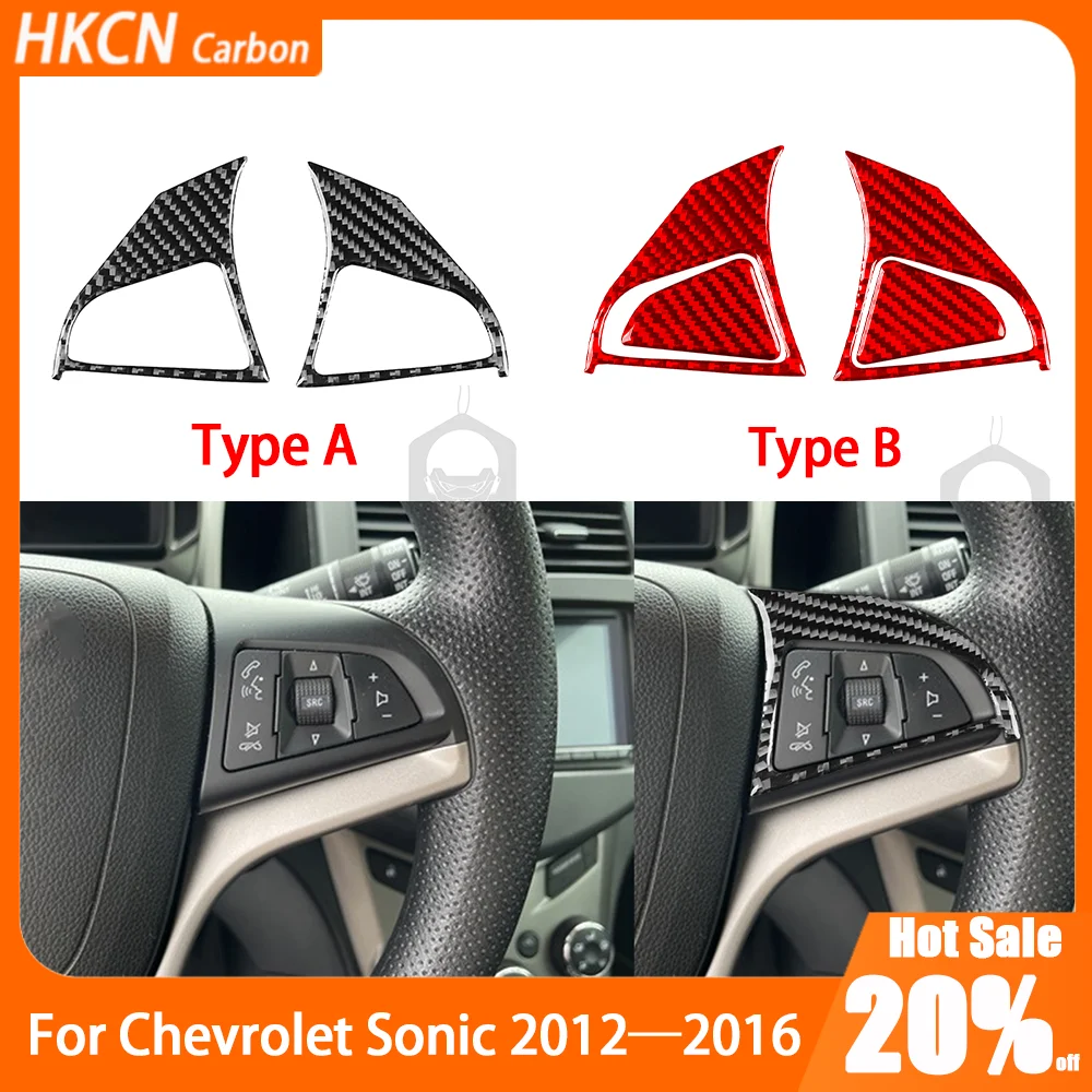 

Carbon Fiber Speedometer Steering Wheel Buton Panel Car Accessories Interior Sticker Modification For Chevrolet Sonic 2012—2016
