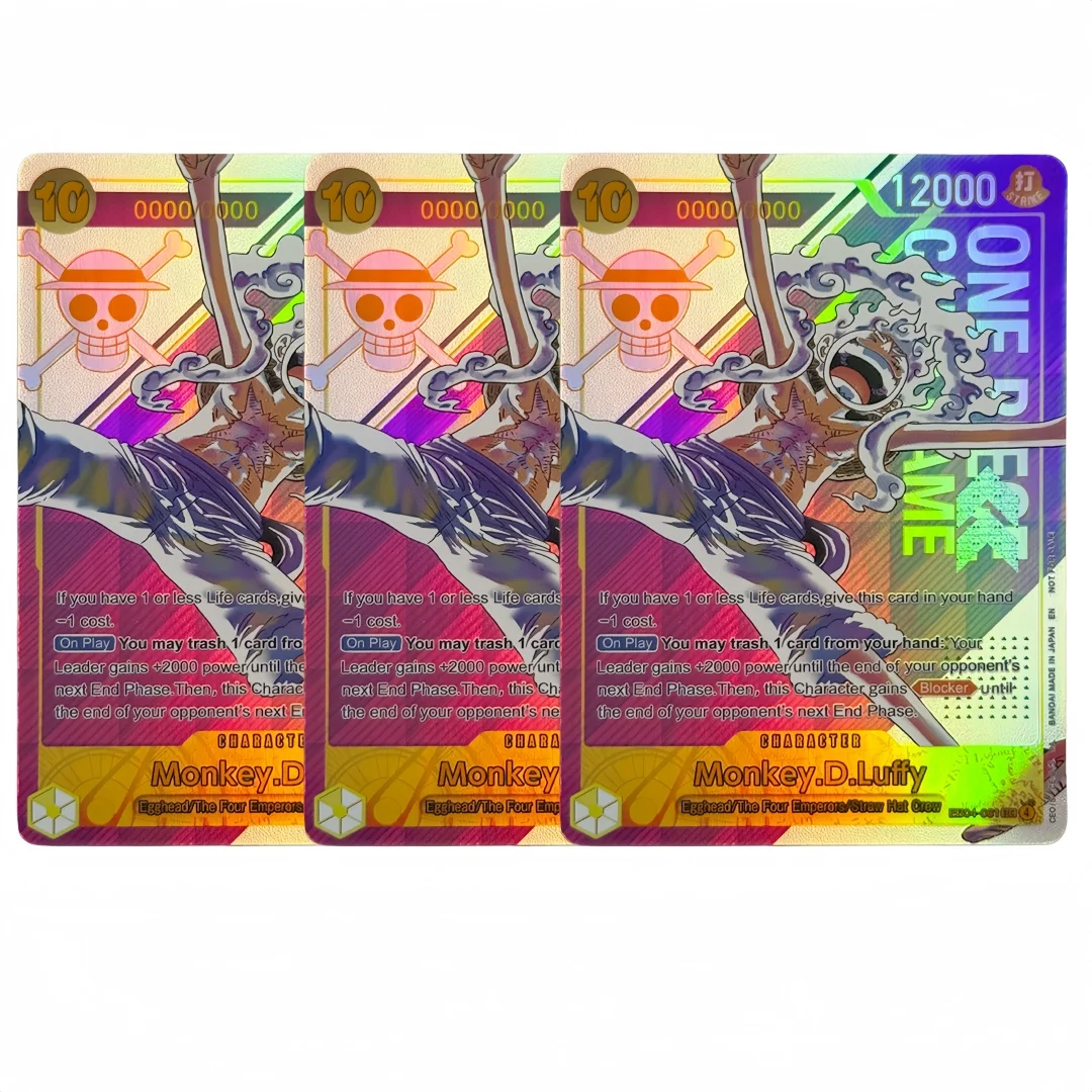 

Коллекционная карточка One Piece OPCG: Флагманская игра, Ника, номер Монки Д. Луффи, складная флеш-карта DIY, аниме E804-061, игрушка для коллекционирования