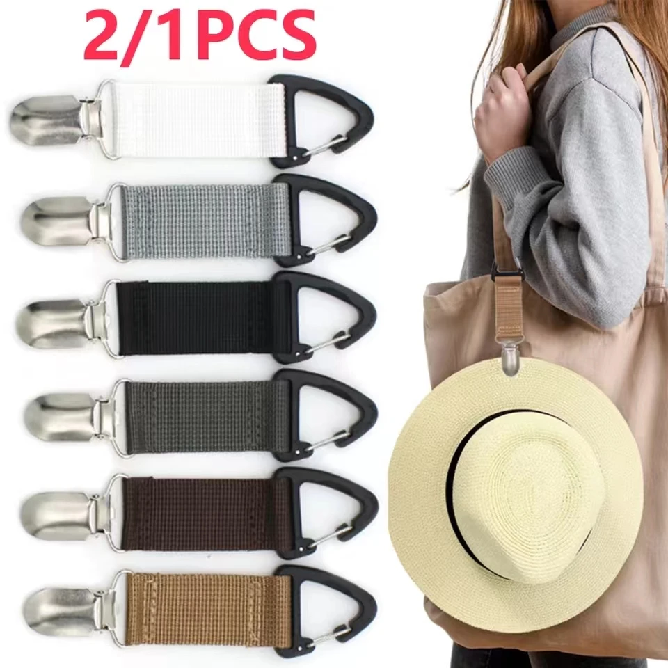 

Hat Hanging Clip On Backpack Luggage Link Straps For Gloves Hats Holder Travel Bag Buckle Clip Caps Holder Alloy Hooks