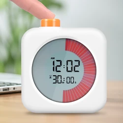 Timer visivo digitale Timer per il conto alla rovescia visivo da 60 minuti schermo LCD orologio per la gestione del tempo orologio silenzioso per il conto alla rovescia con 3 funzioni