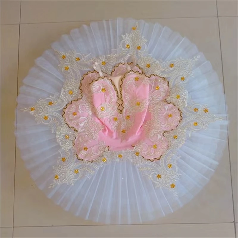 Professionele Ballet Tutu Meisjes Roze Platter Pannenkoek Tutu Ballerina Party Jurk Volwassen Vrouwen Kind Kids Ballet Dans Kostuum