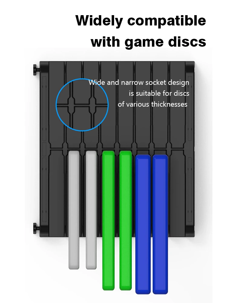 DATA FROG 32pcs Disks Game Card Holder Stand For PS5/PS4 CD Disks Card Bracket Compatible-Nintendo Switch/Xbox One Accessories