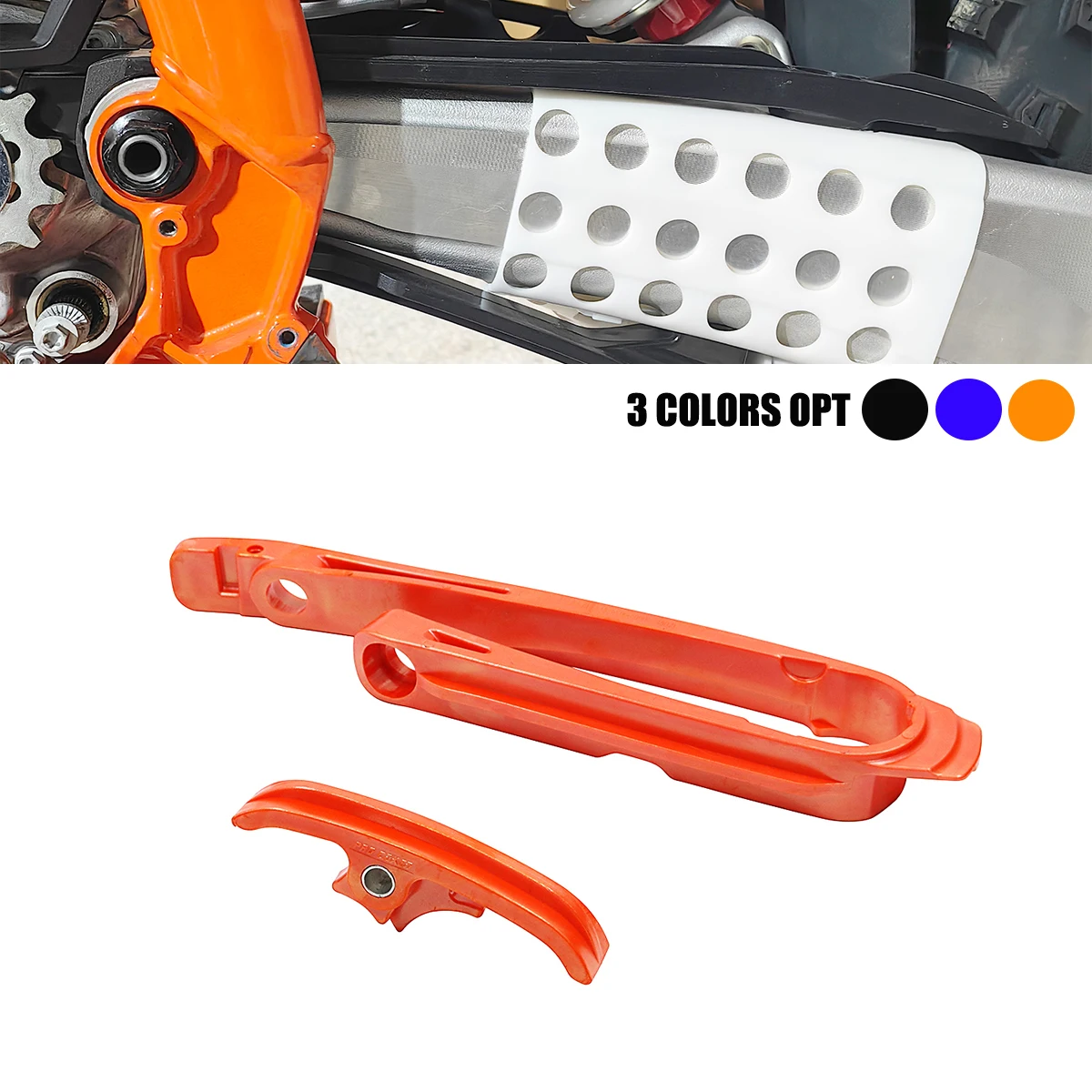 For KTM EXC EXC-F SX SX-F XC XC-F XCW XCF-W 125 150 250 300 350 450 500 2017-2023 Motorcycle Chain Slider Sliding Swingarm Guide