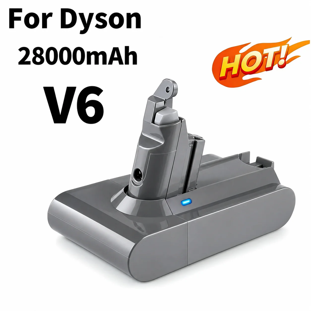 21.6V 28000mAh Replacement Battery for Dyson V6 Fluffy Animal Absolute SV03 SV04 SV09 V6 DC62 DC59 DC58 Cordless Vacuum Cleaner