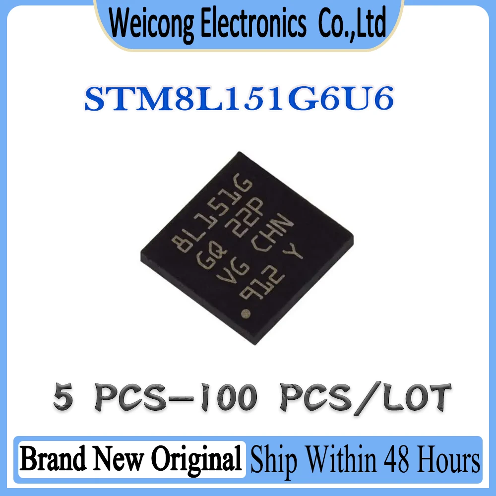 

STM8L151 STM8L151G6U6 STM8L151G6U STM8L151G6 STM8L151G STM8L STM8 STM New Original IC MCU Chip QFN-28