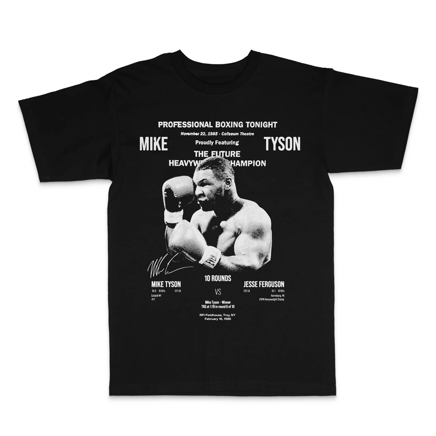 

Vintage Mike Tyson Poster Raffle T Shirt. High Quality Cotton, Loose, Large Sizes, Breathable Top, Casual T-shirt S-3XL