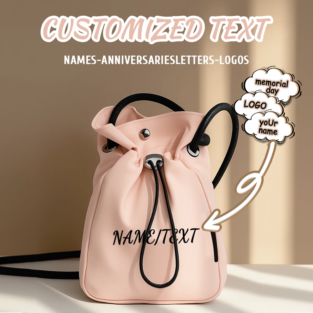 

Высококачественная легкая сумка для мобильного телефона с индивидуальным логотипом, студенческая сумка для бутылки с водой, сумка-мессенджер, сумка для чашки с водой, женская личность, сделай сам