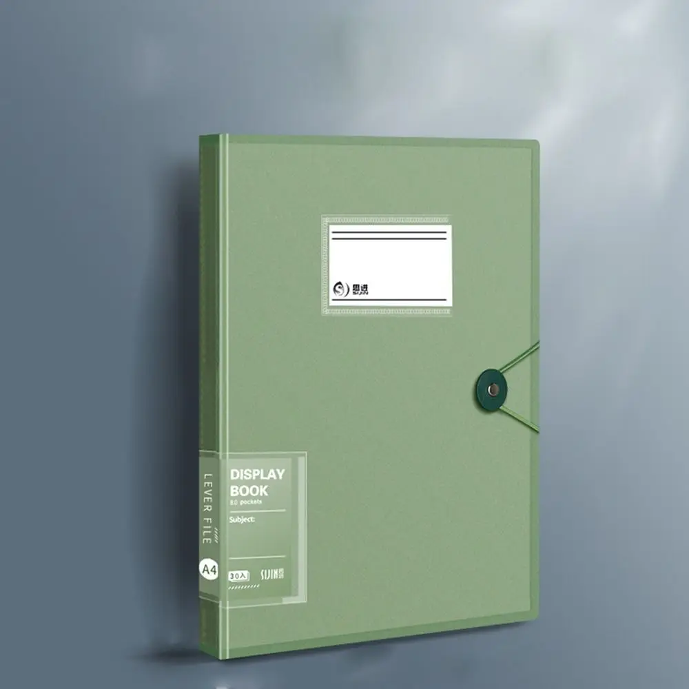 Students School Test Paper Receipt Holder Briefcase Stationary Loose Leaf Binder A4 File Folders Documents Clip Paper Organizer