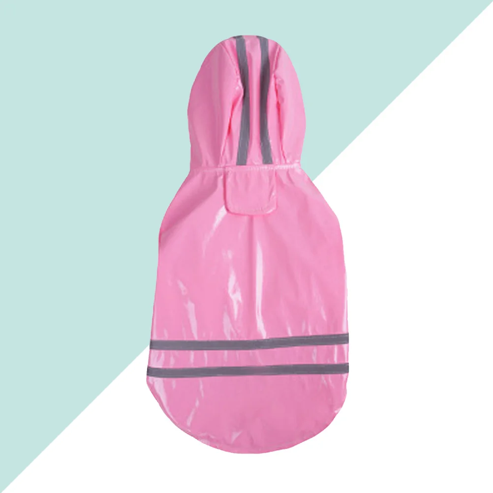 

Rain Jacket Dog Pet Raincoat Suit Full Coverage with Reflective Stripes Clothes