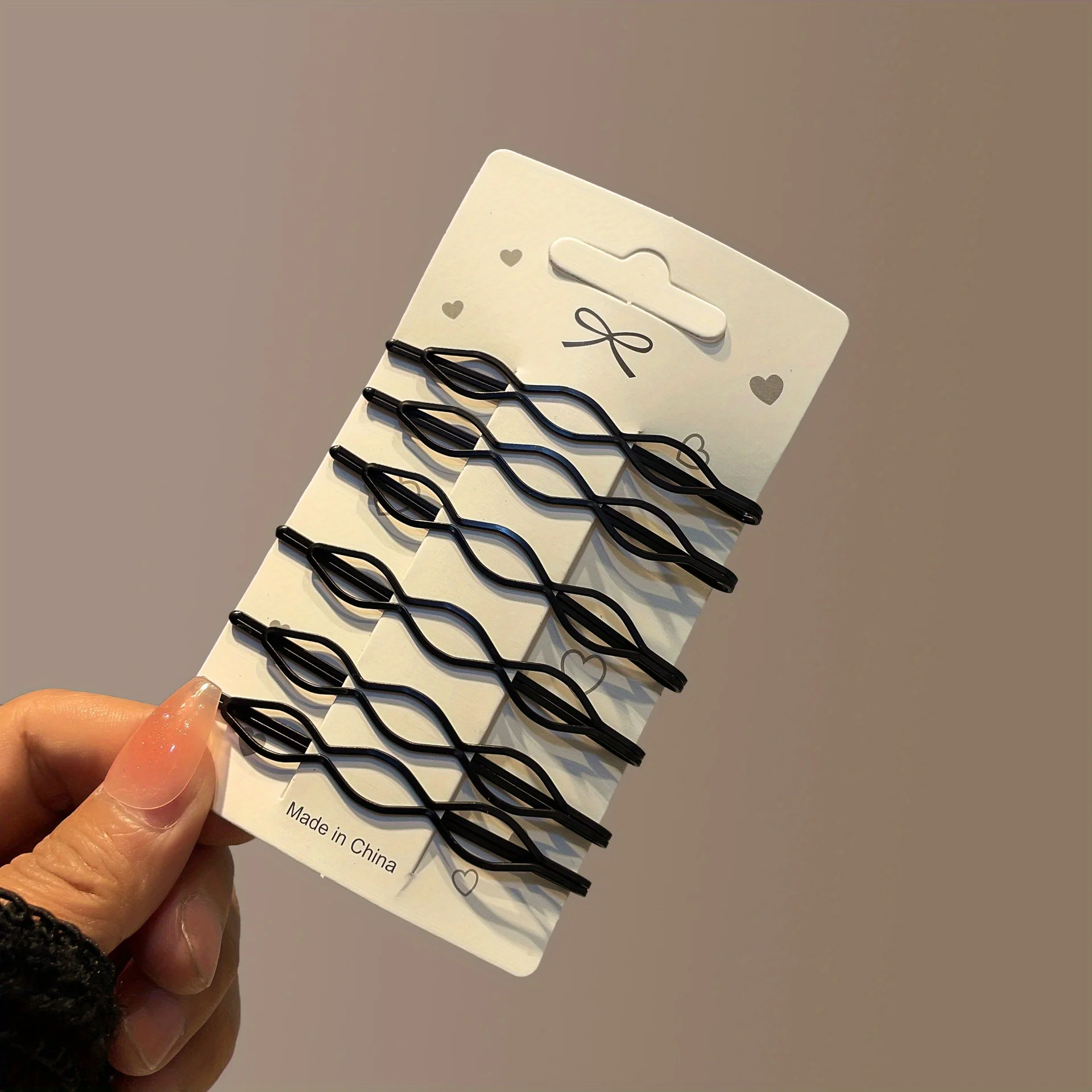 

Multi-Pack Invisible Hair Clips Black Bobby Pins for Women Daily Styling Flyaway Hair Control Practical Hair Accessories