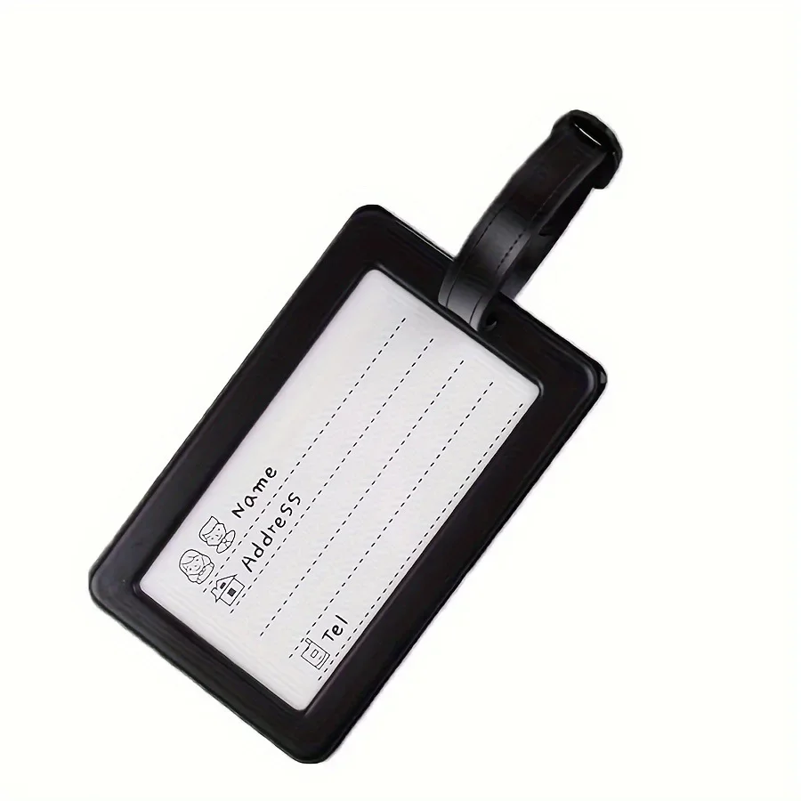 إكسسوارات السفر أزياء النظارات الشمسية الفتيات PVC علامات الأمتعة مكافحة فقدان الصعود تحديد العلامة معرف اسم العلامة لطيف الأمتعة العلامة #4